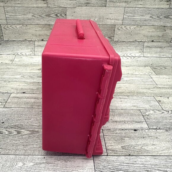 Vintage 1999 Mattel Small Barbie Pink Doll Trunk Carry Case - Picture 3 of 8